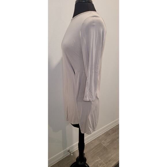 J. Jill Wearever Collection Tunic Top – XS – Taupe –3/4 Sleeve – High-Low Hem - Picture 3 of 11